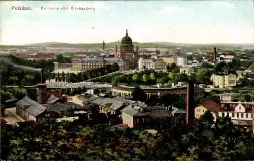 Ak Potsdam in Brandenburg, Panorama vom Brauhausberg