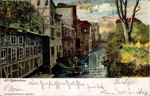 Künstler Litho Berlin Spandau, Altstadtpartie