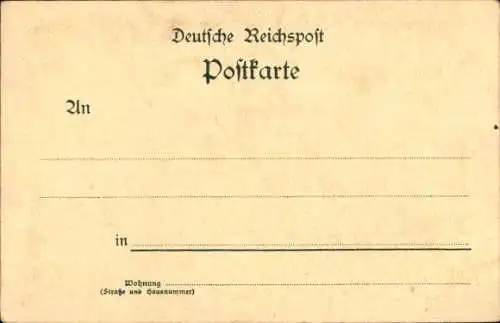 Litho Berlin Mitte, Nationaldenkmal, Kaiser Wilhelm I, Wilhelm II, Friedrich III