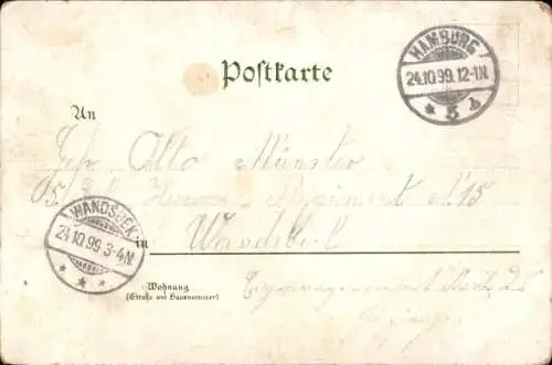 Litho Berlin Mitte, Unter den Linden, Friedrichsdenkmal