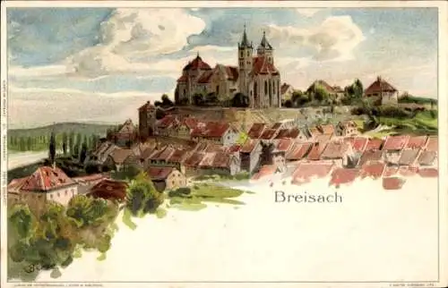 Künstler Litho Biese, C., Breisach am Oberrhein, Gesamtansicht