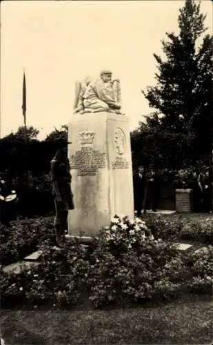 Ak Wassenaar Südholland Niederlande, Denkmal für Regentin Emma, Bildhauer Oswald Wenckebach