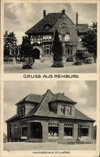 Ak Bad Rehburg Niedersachsen, Villa, Geschäftshaus H. Lustfeld