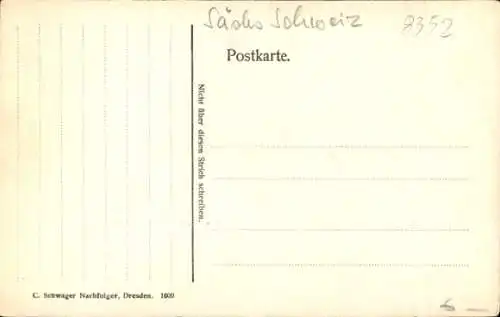 Ak Hohnstein Sächsische Schweiz, Hotel Sächsische Schweiz