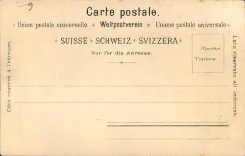 Litho Berne Bern Stadt Schweiz, Gesamtansicht