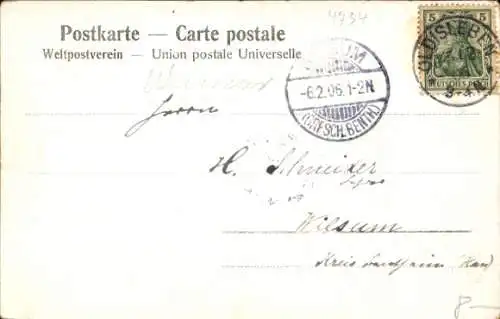 Ak Oldisleben am Kyffhäuser Thüringen, Blick auf den Schulberg