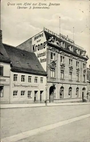 Ak Bautzen in der Oberlausitz, Hotel zur Krone, Inh. B. Bommersheim