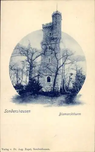 Ak Sondershausen im Kyffhäuserkreis Thüringen, Bismarckturm