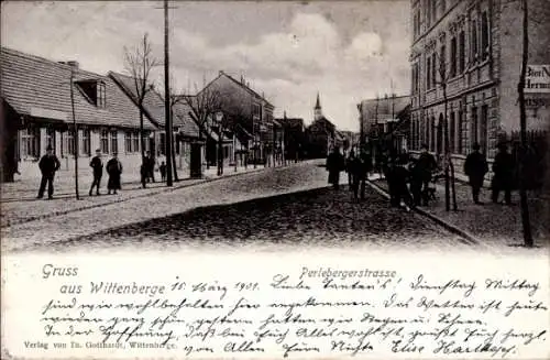 Ak Wittenberge an der Elbe Prignitz, Perleberger Straße