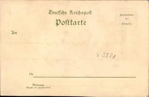 Litho Hörselberg Hainich in Thüringen, Großer Hörselberg, Gasthaus, Jesusbrünnlein