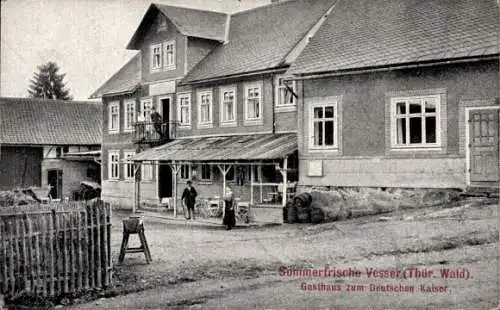 Ak Vesser Suhl in Thüringen, Gasthaus zum Deutschen Kaiser