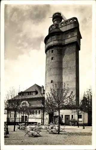 Ak Baden Baden im Stadtkreis Baden Württemberg, Aussichtsturm auf dem Merkur