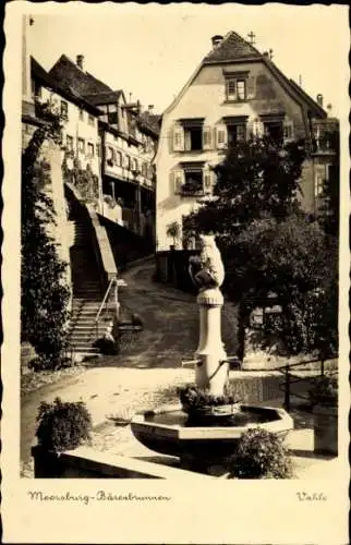 Ak Meersburg im Bodenseekreis Baden Württemberg, Blick auf den Bärenbrunnen