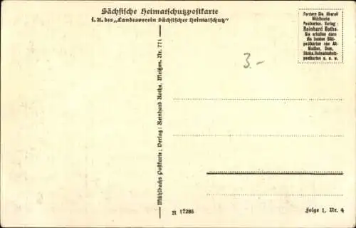 Ak Meißen an der Elbe, Altstadt, Leinewebergasse