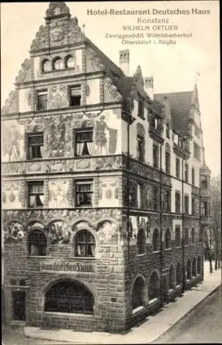 Ak Konstanz am Bodensee, Blick auf den Gasthof zum Deutschen Haus