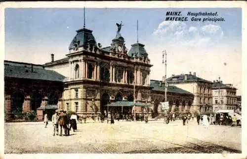 Ak Mainz am Rhein, Hauptbahnhof