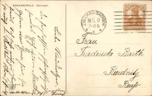 Ak Steinach im Ortenaukreis, Kirschblüte, Nenke und Ostermaier Serie 168 Nr. 2996