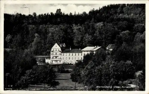 Ak Wartenburg in Oberbayern, Die Kuranstalt umgeben von Wald