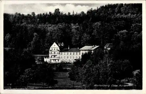 Ak Wartenburg in Oberbayern, Die Kuranstalt umgeben von Wald