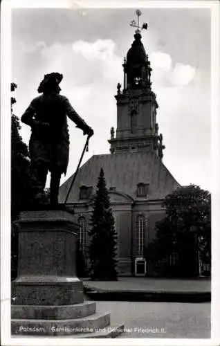 Ak Potsdam in Brandenburg, Garnisonkirche, Denkmal Friedrich II.