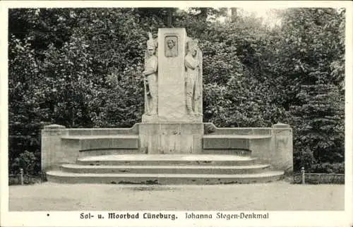 Ak Lüneburg in Niedersachsen, Johanna Stegen Denkmal