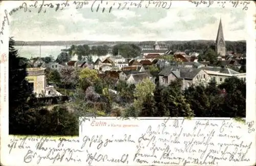 Ak Eutin Schleswig Holstein, Panorama vom Kamp gesehen