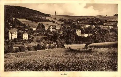 Ak Kemtau Burkhardtsdorf im Erzgebirge, Blick auf den Ort