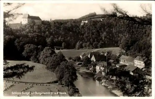 Ak Burgk Schleiz in Thüringen, Schloss Burgk an der Saale