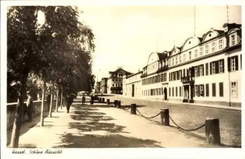 Ak Kassel in Hessen, Schöne Aussicht, Straßenpartie in der Stadt