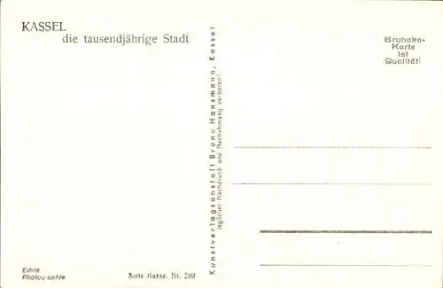 Ak Kassel in Hessen, Schöne Aussicht, Straßenpartie in der Stadt