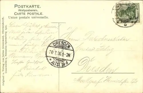 Ak Beiersdorf in der Oberlausitz, Bieleboh, Aussichtsturm, Bergwirtschaft