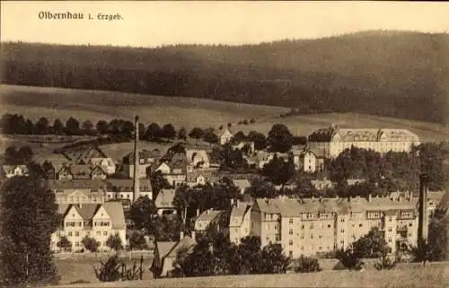 Ak Olbernhau im Erzgebirge, Teilansicht