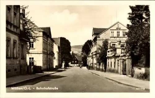 Ak Wilthen in der Oberlausitz Sachsen, Bahnhofstraße