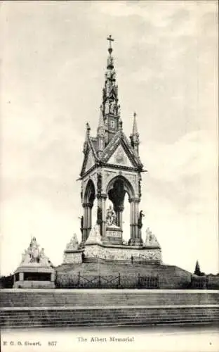 Ak London City England, Albert Memorial