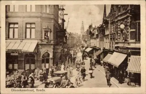 Ak Breda Nordbrabant Niederlande, Ginnekenstraat