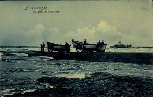 Ak Blankenberghe Blankenberge Westflandern, Rettungsboote