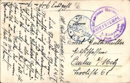 Ak Deutsches Kriegsschiff, Hochseetorpedoboot