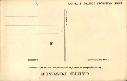 KünstlerAk Poulbot, Francisque, Kinder, weinendes Kleinkind, Ligue nationale contre le taudis