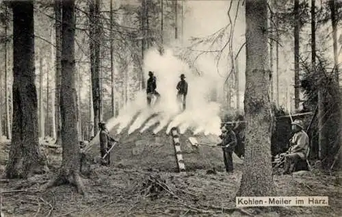 Ak Kohlen-Meiler im Harz