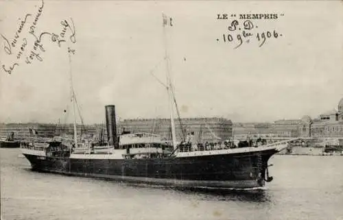 Ak Dampfer Le Memphis, Messageries Maritimes