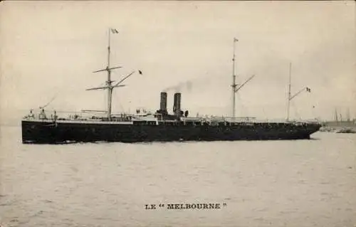 Ak Dampfer Le Melbourne, Messageries Maritimes