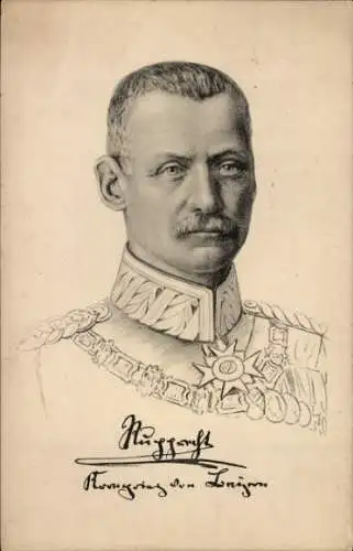 Künstler Ak Kronprinz Rupprecht von Bayern, Portrait