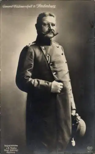 Ak Generalfeldmarschall Paul von Hindenburg