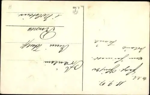 Ak Mädchen in Hessischer Volkstracht