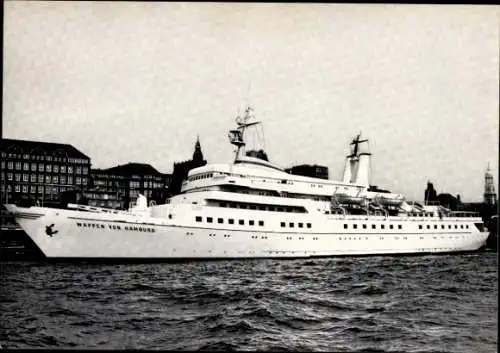 Ak Fahrgastschiff MS Wappen von Hamburg, HADAG