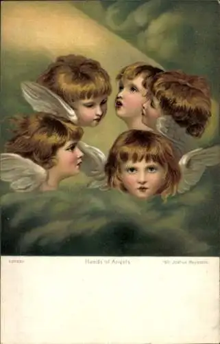 Künstler Ak Reynolds, Sir Joshua, Heads of Angels, Engelsportraits, Sonnenstrahl