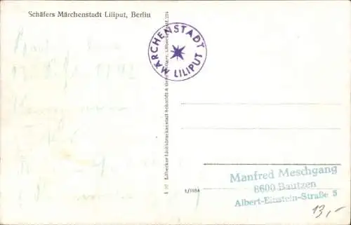 Ak Schäfers Märchenstadt Liliput Berlin, Liliputaner, Gruppenaufnahme