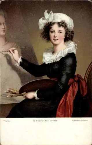 Künstler Ak Vigée Lebrun, Elisabeth, Selbstportrait der Künstlerin