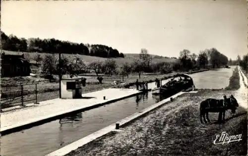 Ak Ecuelles Seine et Marne, Schleuse