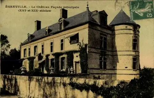 Ak Égreville Seine et Marne, Schloss